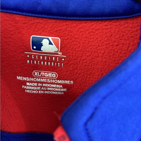 Chicago Cubs Performance 1/2 Zip Pullover Jacket Blue XL, MLB, Baseball Fangear - Picture 3 of 6